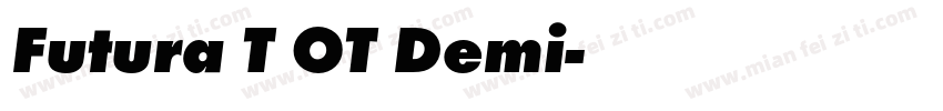 Futura T OT Demi字体转换